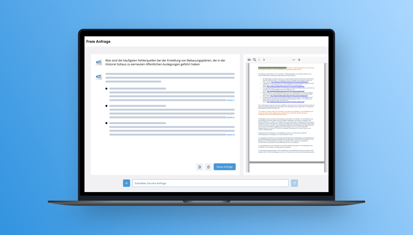 enaio®GPT in der enaio®-Oberfläche